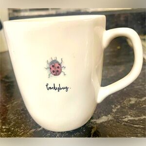 Rae Dunn Artisan Collection Ladybug Mug Magenta